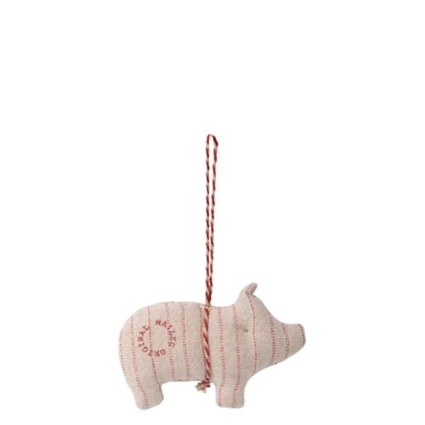 Maileg Ornament Schwein Stoff Streifen 14-2551-03