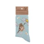 Wrendale Damen Socken Bambus Maus Gänseblümchen sock011