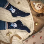 Damensocken Pinguin Wrendale Designs
