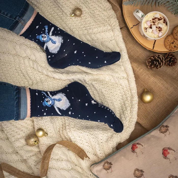 Damensocken Pinguin Wrendale Designs