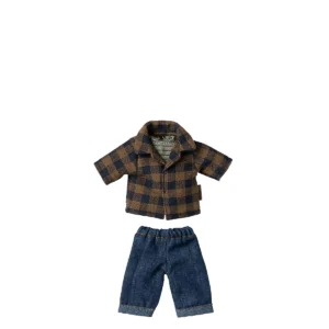 Maileg Papa Maus hellbraun Hemd Jeans 2025 17-5303-00