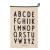 Design Letters Geschirrtuch Premium A-Z - Schwarz