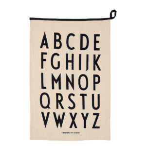Design Letters Geschirrtuch Premium A-Z - Schwarz