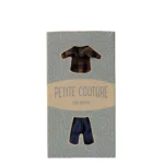 Maileg Kleidung Papa Maus braun kariertes Hemd und Hose Jeans 17-5310-00