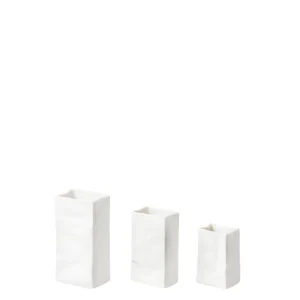 Räder Minivasen Set Porzellantüte weiß 0016808