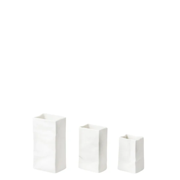 Räder Minivasen Set Porzellantüte weiß 0016808