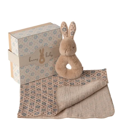 Maileg Kaninchen Rassel Creme Pfirsich Babyrassel 16-5700-01