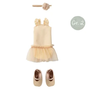 Maileg Ballettkleidung Ballettanzug Größe 2 Creme Gelb Hasen Kaninchen