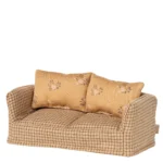 Maileg Couch Maus gelb kariert Mable 11-5406-00