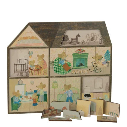 Maileg Puzzle Holz Bauernhaus Mauseloch 19-5001-00