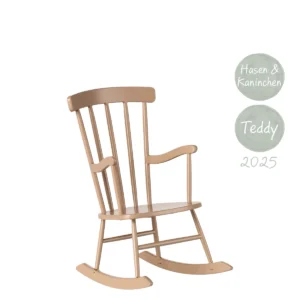 Maileg Schaukelstuhl sand Hasen Teddy Kaninchen