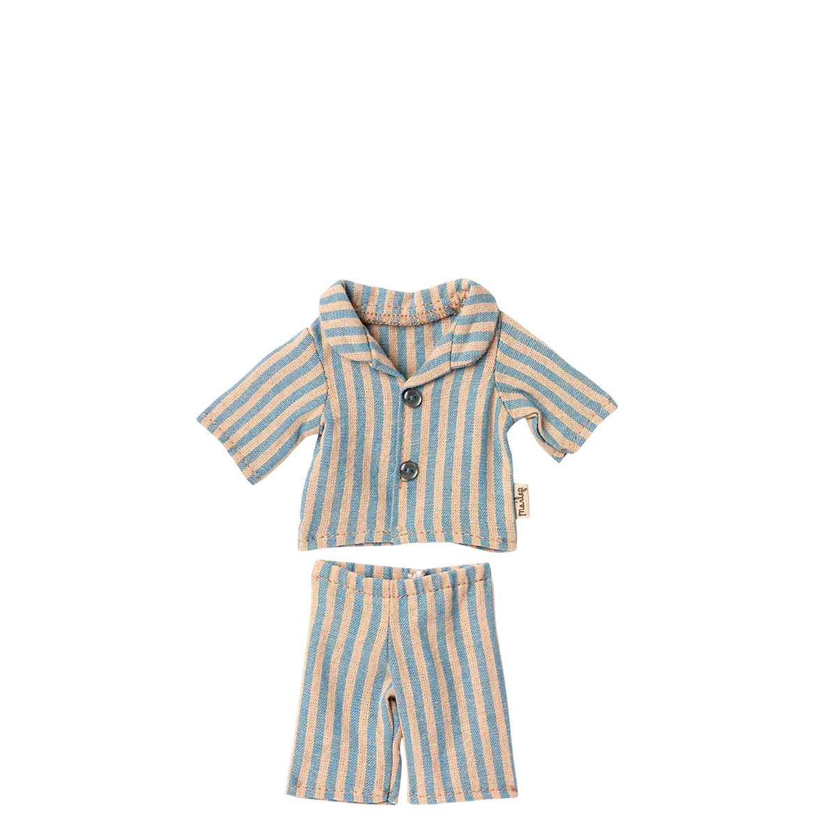 maileg-schlafanzug-teddy-junior-kind-streifen-16-1831-00 Maileg Schlafanzug Pyjama Teddy Kind Junior blau gestreift 16-1831-00