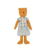 Maileg Teddy Mama Kleidung Kleid blau kariert 16-1825-00