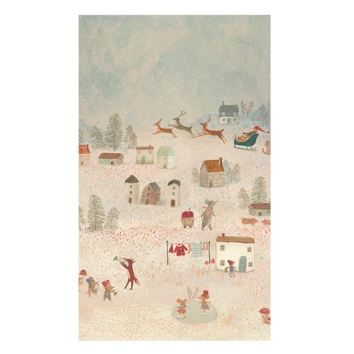 maileg-geschenkpapier-santa-is-coming-14-5300-00 Maileg Geschenkpapier Santa is coming 14-5300-00