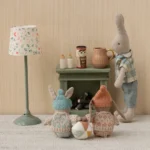 Maileg Kamin Miniatur grün Hasen Kaninchen Puppenhaus Teddy 11-5013-00