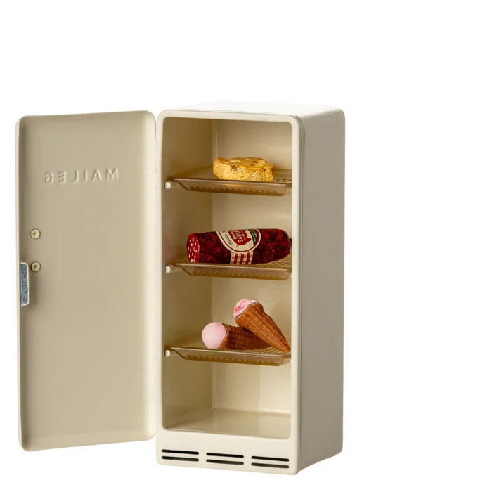 Maileg Kühlschrank Maus Metall Creme Weiß 11-5120-00