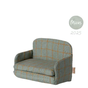 Maileg Schlafsofa Maus Kariert Blau Grün 11-5410-00