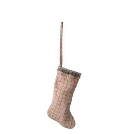 Maileg Strumpf Ornament Sand kariert Karo Weihnachten 14-4554-03