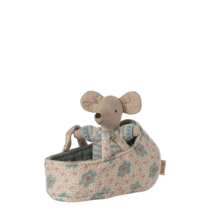 Maileg Babymaus Tragetasche blau 17-5003-00