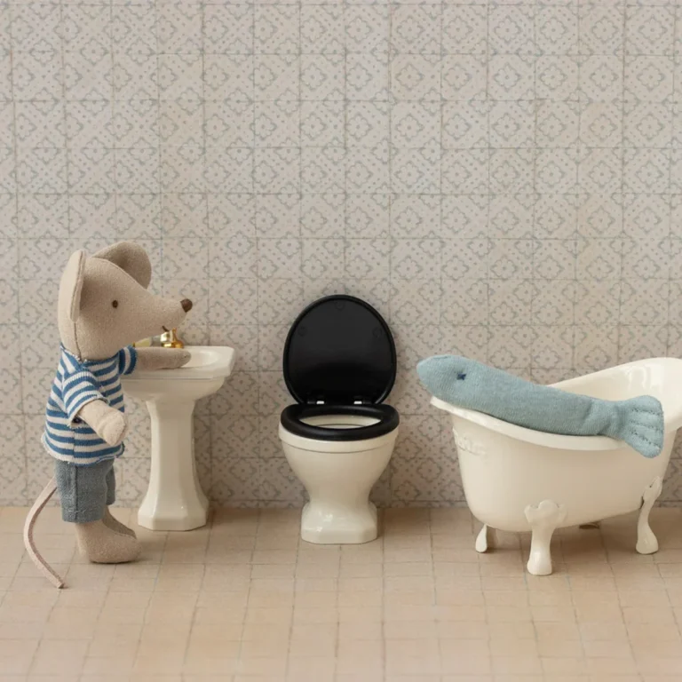 Maileg Toilette Maus - Creme – Bild 3