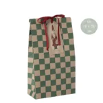Maileg Geschenktüte grün kariert Karo medium
