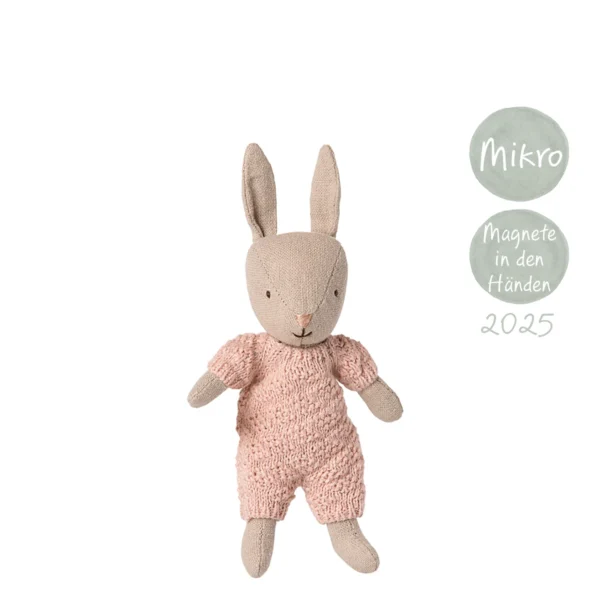 Maileg Kaninchen rosa Strickanzug 2025 neue Kollektion 16-5024-00 Magnete