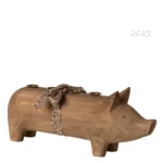 Maileg Kerzenhalter Schwein Advent Holz Natur