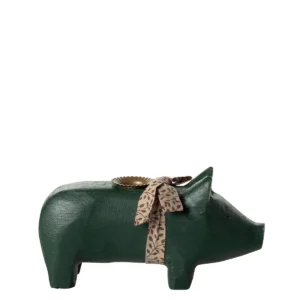 Maileg Kerzenhalter Schwein grün medium 14-4801-01