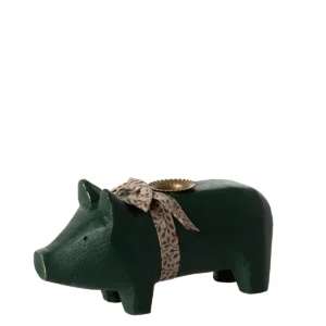 Maileg Kerzenhalter Schwein grün medium 14-4801-01
