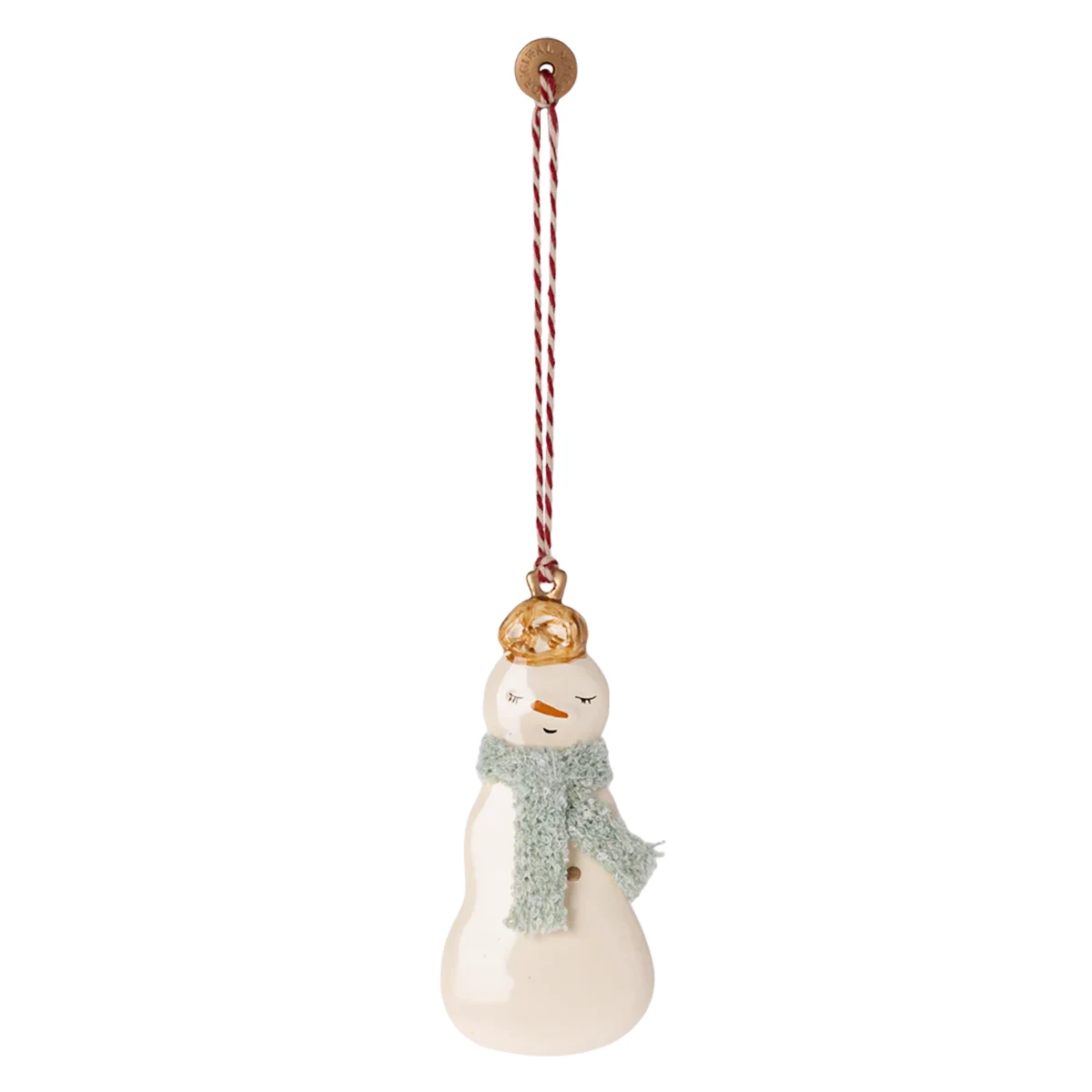 maileg-metallornament-schneemann-blauer-schal-schneefrau Maileg Metallornament Schneefrau Schneemann 14-1500-01