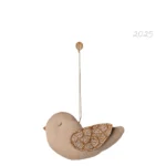 Maileg Stoffornament Vogel Sand beige Winterherz 14-5551-00