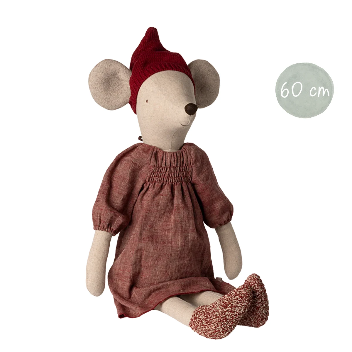 maileg-weihnachtsmaus-maxi-maedchen-60cm-14-5700-00 Maileg Weihnachtsmaus Maxi Mädchen rot 14-5700-00