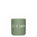 Design Letters Lieblingsbecher LET IT SNOW - Grün