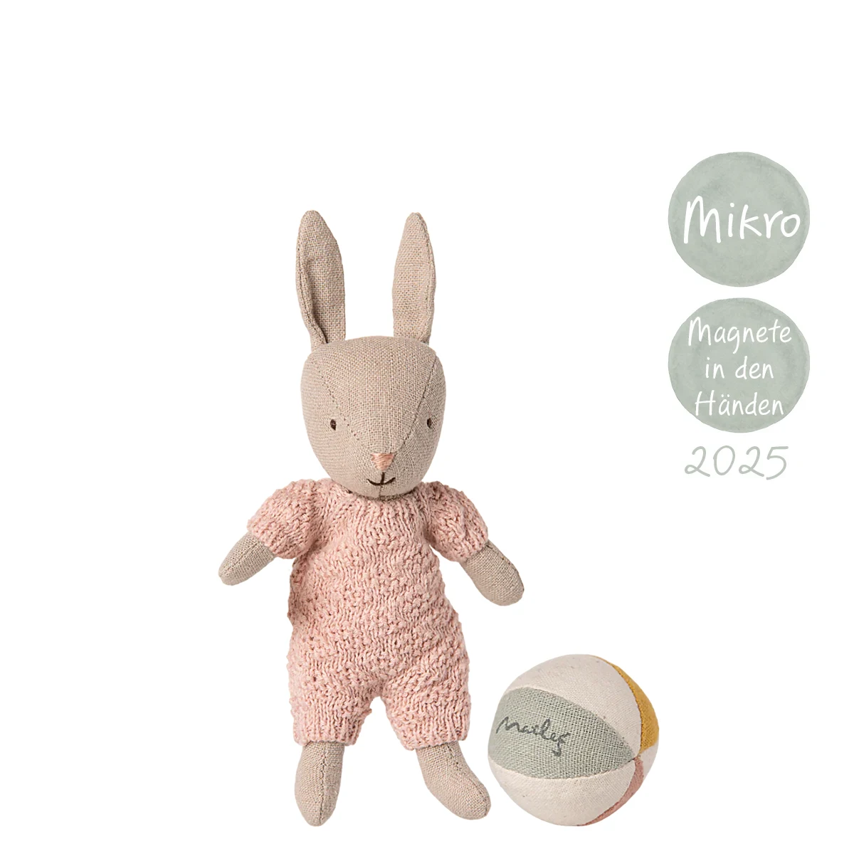 Maileg Kaninchen-Set Mikro Sand – Rosa