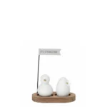 Räder Küken Osterei Holz Frühlingsgruss Springtime Osterdekoration