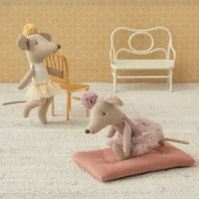 Maileg Ballettmaus kleine Schwester Lila gelb