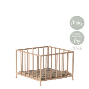 Maileg Gitterbett rosa Metall Laufgitter My Maus 11-6102-00