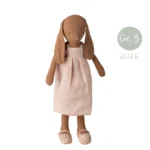 Maileg Hase Größe 3 braun rosa Kleid 16-6300-00
