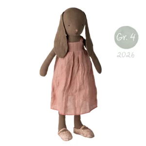 Maileg Hase Größe 4 braun Kleid Mädchen rosa 16-6400-00