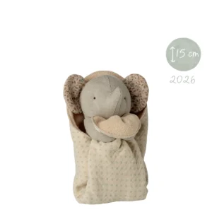 Maileg Elefant Mini Schmusetuch Kuscheldecke Lullaby Friends grau 16-6971-00
