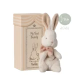 Maileg mein erster Hase My first Bunny Powder Geschenk Geburt weiß 16-6996-00