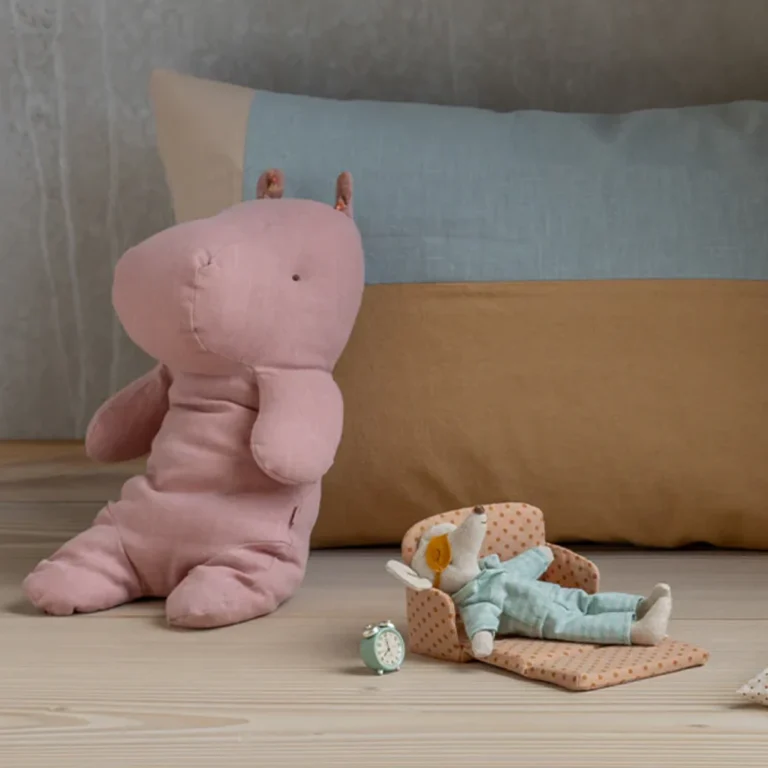 Maileg Nilpferd Stofftier rosa medium Safari Friends 16-5617-00