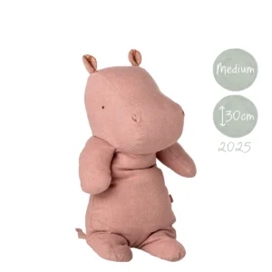 Maileg Nilpferd Stofftier rosa medium 16-5617-00 Safari Friends
