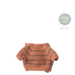 Maileg Pullover Welpe Klein Koralle gestrickt 16-6916-00