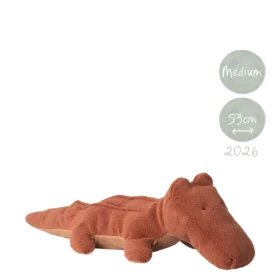 Maileg Krokodil Vintage Rose orange-rosa Medium Safari Friends 16-6902-01