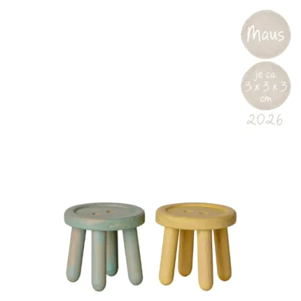 Maileg Hockerset Maus – Minze Hell Gelb 11-6003-00